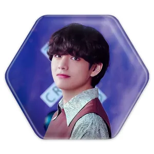پیکسل شش ضلعی تهیونگ وی Taehyung گروه بی تی اس BTS