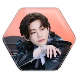 پیکسل شش ضلعی تهیونگ وی Taehyung گروه بی تی اس BTS