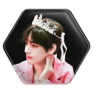 پیکسل شش ضلعی تهیونگ وی Taehyung گروه بی تی اس BTS