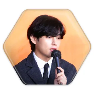 پیکسل شش ضلعی تهیونگ وی Taehyung گروه بی تی اس BTS