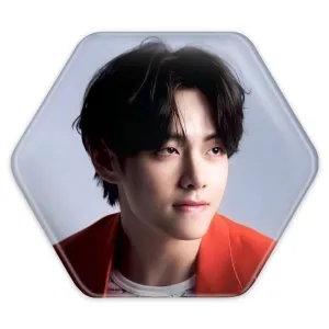 پیکسل شش ضلعی تهیونگ وی Taehyung گروه بی تی اس BTS