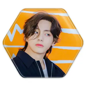 پیکسل شش ضلعی تهیونگ وی Taehyung گروه بی تی اس BTS