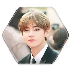 پیکسل شش ضلعی تهیونگ وی Taehyung گروه بی تی اس BTS