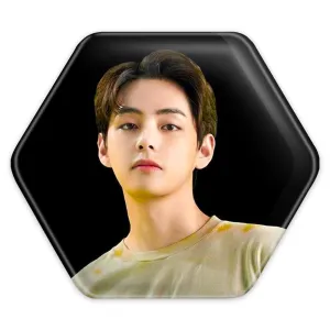 پیکسل شش ضلعی تهیونگ وی Taehyung گروه بی تی اس BTS