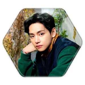 پیکسل شش ضلعی تهیونگ وی Taehyung گروه بی تی اس BTS