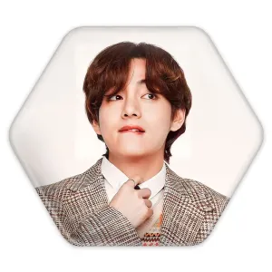 پیکسل شش ضلعی تهیونگ وی Taehyung گروه بی تی اس BTS