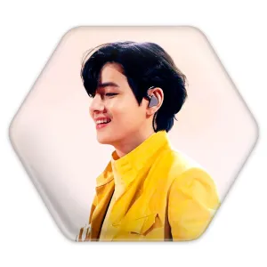 پیکسل شش ضلعی تهیونگ وی Taehyung گروه بی تی اس BTS