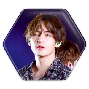پیکسل شش ضلعی تهیونگ وی Taehyung گروه بی تی اس BTS