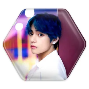 پیکسل شش ضلعی تهیونگ وی Taehyung گروه بی تی اس BTS