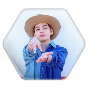 پیکسل شش ضلعی تهیونگ وی Taehyung گروه بی تی اس BTS