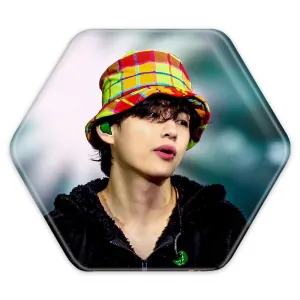 پیکسل شش ضلعی تهیونگ وی Taehyung گروه بی تی اس BTS