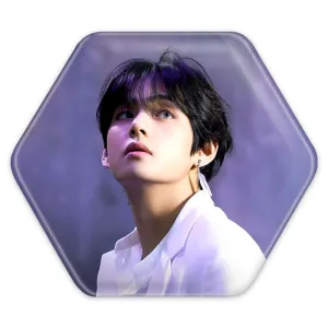 پیکسل شش ضلعی تهیونگ وی Taehyung گروه بی تی اس BTS
