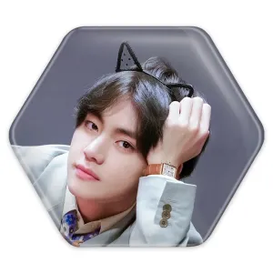 پیکسل شش ضلعی تهیونگ وی Taehyung گروه بی تی اس BTS
