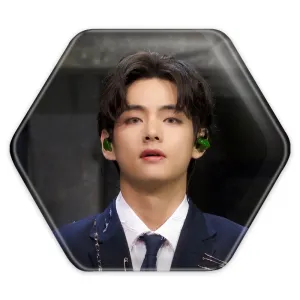 پیکسل شش ضلعی تهیونگ وی Taehyung گروه بی تی اس BTS