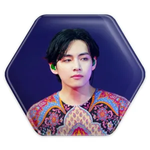 پیکسل شش ضلعی تهیونگ وی Taehyung گروه بی تی اس BTS
