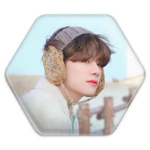 پیکسل شش ضلعی تهیونگ وی Taehyung گروه بی تی اس BTS