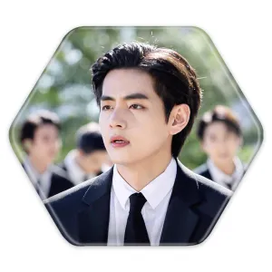 پیکسل شش ضلعی تهیونگ وی Taehyung گروه بی تی اس BTS