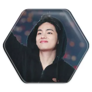 پیکسل شش ضلعی تهیونگ وی Taehyung گروه بی تی اس BTS
