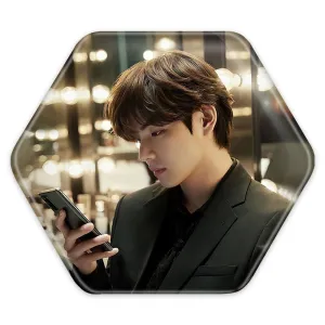 پیکسل شش ضلعی تهیونگ وی Taehyung گروه بی تی اس BTS