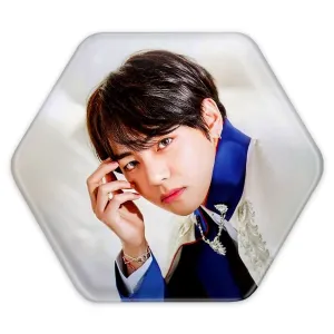 پیکسل شش ضلعی تهیونگ وی Taehyung گروه بی تی اس BTS