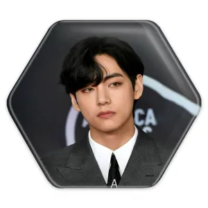 پیکسل شش ضلعی تهیونگ وی Taehyung گروه بی تی اس BTS