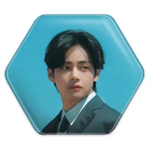 پیکسل شش ضلعی تهیونگ وی Taehyung گروه بی تی اس BTS