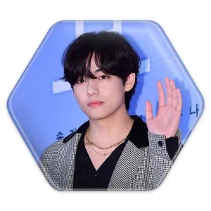 پیکسل شش ضلعی تهیونگ وی Taehyung گروه بی تی اس BTS