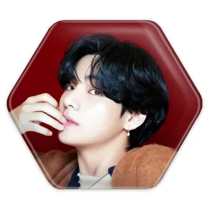 پیکسل شش ضلعی تهیونگ وی Taehyung گروه بی تی اس BTS