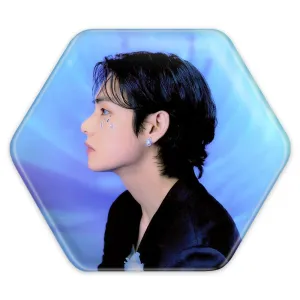 پیکسل شش ضلعی تهیونگ وی Taehyung گروه بی تی اس BTS