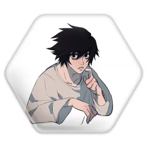 پیکسل شش ضلعی ال انیمه دفترچه مرگ Death Note
