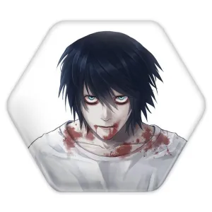 پیکسل شش ضلعی ال انیمه دفترچه مرگ Death Note