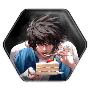 پیکسل شش ضلعی ال انیمه دفترچه مرگ Death Note