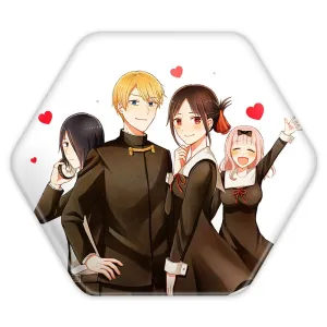 پیکسل شش ضلعی میوکی و کاگویا و چیکا انیمه کاگویا ساما