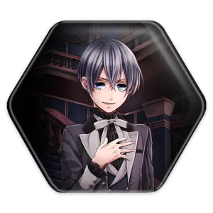 پیکسل شش ضلعی شیل انیمه خادم سیاه Black Butler