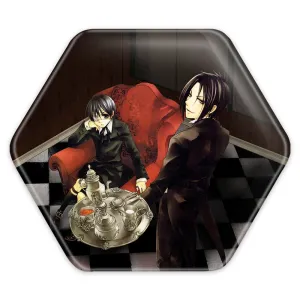 پیکسل شش ضلعی سباستین و شیل انیمه خادم سیاه Black Butler
