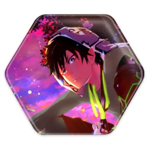 پیکسل شش ضلعی رین انیمه جنگیر آبی