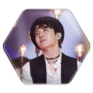 پیکسل شش ضلعی جی هوپ J Hope گروه بی تی اس BTS