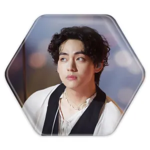 پیکسل شش ضلعی تهیونگ وی Taehyung گروه بی تی اس BTS