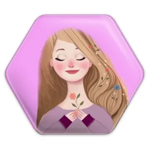 پیکسل شش ضلعی دخترونه