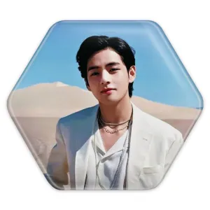 پیکسل شش ضلعی تهیونگ وی Taehyung گروه بی تی اس BTS