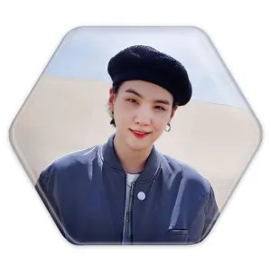 پیکسل شش ضلعی شوگا Suga گروه بی تی اس BTS