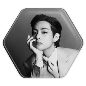 پیکسل شش ضلعی تهیونگ وی Taehyung گروه بی تی اس BTS
