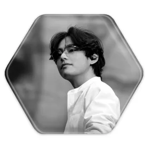 پیکسل شش ضلعی تهیونگ وی Taehyung گروه بی تی اس BTS