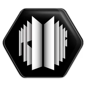 پیکسل شش ضلعی گروه بی تی اس BTS