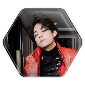 پیکسل شش ضلعی تهیونگ وی Taehyung گروه بی تی اس BTS