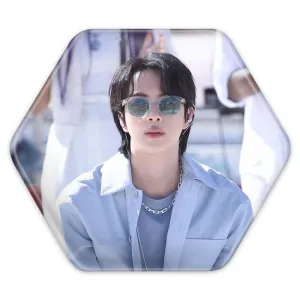 پیکسل شش ضلعی جین Jin گروه بی تی اس BTS