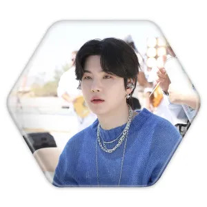 پیکسل شش ضلعی شوگا Suga گروه بی تی اس BTS