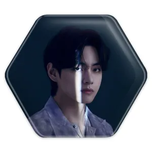 پیکسل شش ضلعی تهیونگ وی Taehyung گروه بی تی اس BTS
