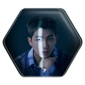 پیکسل شش ضلعی نامجون Namjoon گروه بی تی اس BTS