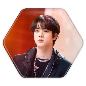 پیکسل شش ضلعی جین Jin گروه بی تی اس BTS